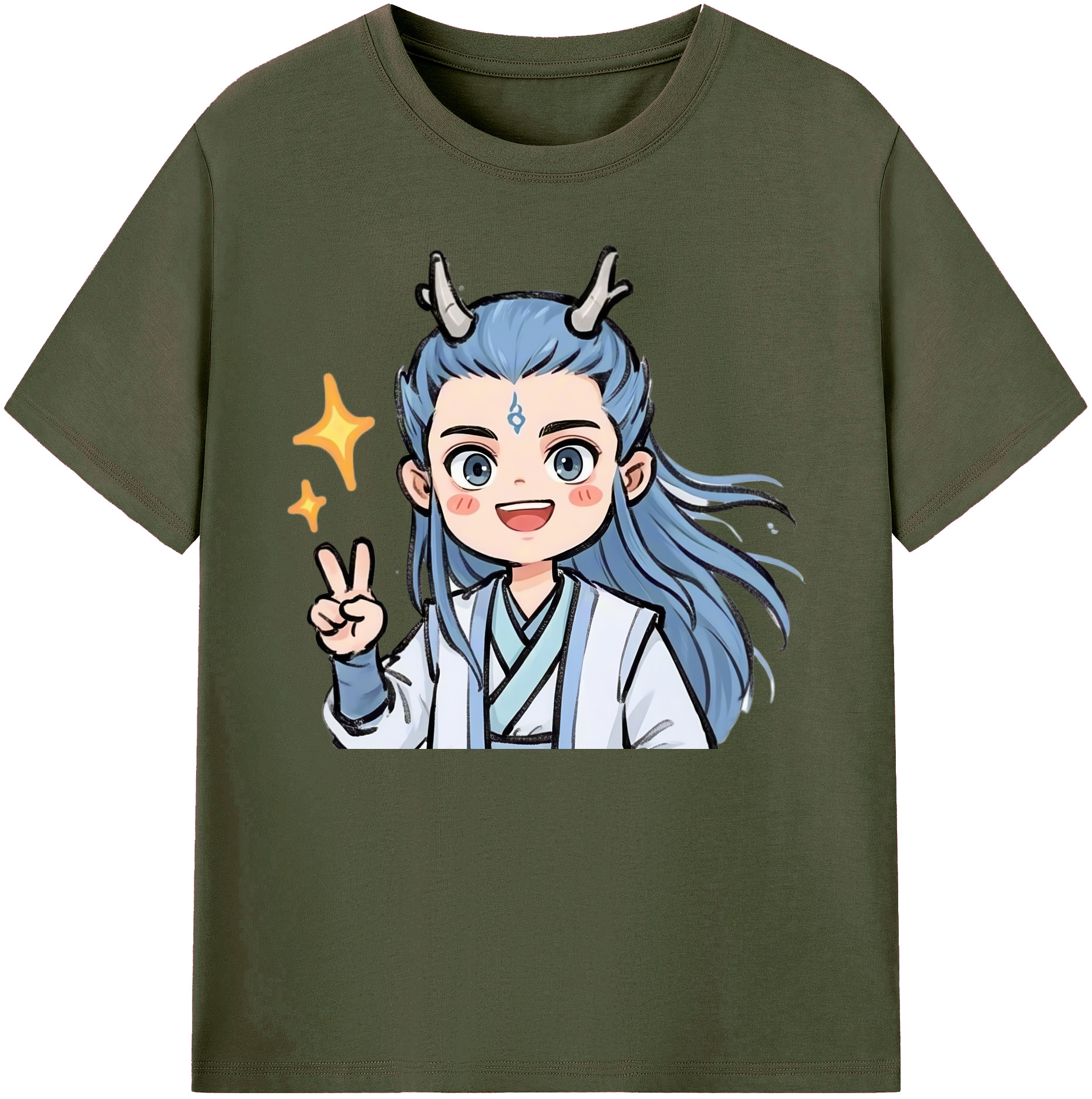 （画像用） Ne Zha 2 ナタ 魔童の大暴れ 綿100％ メンズ半袖Tシャツ｜肌触りやわらか＆通気性